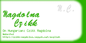 magdolna czikk business card
